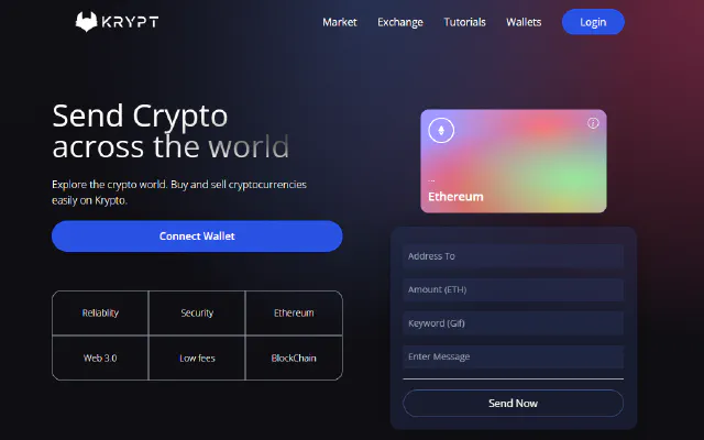 Web 3.0 Cryptocurrency Transfer Site